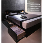 収納ベッド キング K×1 キングサイズ プレミアムポケットコイルマットレス付き