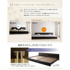 デザインベッド ダブル ずっと使えるロングライフ ベッドフレームのみ