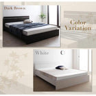 デザインベッド ワイドK200 ずっと使えるロングライフ ベッドフレームのみ