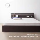 連結ベッド セミダブル 将来分割できる 国産ボンネルコイルマットレス付き