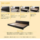 連結ベッド セミダブル 将来分割できる 国産ポケットコイルマットレス付き