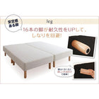 マットレスベッド ワイドK200 脚30cm 大型 ボンネルコイル マイクロファイバータイプセット