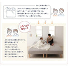 マットレスベッド ワイドK200 脚30cm 大型 ボンネルコイル タオルタイプセット