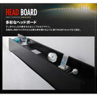 フロアベッド セミダブル モダンライト コンセント付き 国産カバーポケットコイルマットレス付き