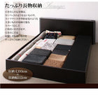 収納ベッド クイーン Q×1 大型サイズ ベッドフレームのみ