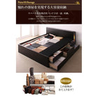 チェストベッド クイーン Q×1) 大型サイズ プレミアムボンネルコイルマットレス付 大型サイズ プレミアムボンネルコイルマットレス付き