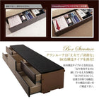 チェストベッド クイーン Q×1) 大型サイズ 国産カバーポケットコイルマットレス付 大型サイズ 国産カバーポケットコイルマットレス付き