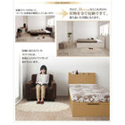 収納ベッド セミダブル フランスベッド マルチラススーパースプリングマットレス付き 国産 跳ね上げ 横開き 深さレギュラー