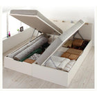 収納ベッド セミダブル フランスベッド マルチラススーパースプリングマットレス付き 国産 跳ね上げ 横開き 深さグランド