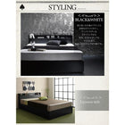 すのこベッド セミダブル 棚 コンセント付き収納すのこベッド スタンダードボンネルコイルマットレス付き