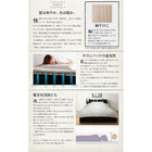 すのこベッド ダブル 棚 コンセント付き収納すのこベッド スタンダードポケットコイルマットレス付き