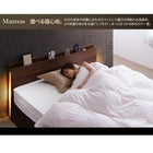 ベッド 収納 セミダブル プレミアムボンネルコイルマットレス付き