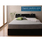 収納ベッド セミダブル フランスベッド マルチラススーパースプリングマットレス付 モダンライト コンセント付き