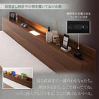 フロアベッド ワイドK280 大型モダン スタンダードボンネルコイルマットレス付き