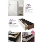 収納ベッド シングル 棚 コンセント付きショート丈 ベッドフレームのみ ショート丈