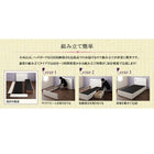 収納ベッド セミシングル 棚 コンセント付きショート丈 スタンダードボンネルコイルマットレス付き ショート丈