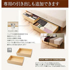 マットレスベッド ワイドK200 脚30cm 日本製ポケットコイル グランドタイプ