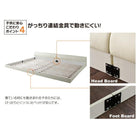 フロアベッド ワイドK260 SD+D ワイドレザー スタンダードボンネルコイルマットレス付き