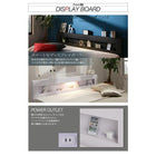 フロアベッド セミダブル LEDライト コンセント付き ベッドフレームのみ