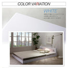 フロアベッド ダブル LEDライト コンセント付き スタンダードボンネルコイルマットレス付き