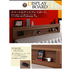 フロアベッド シングル LEDライト コンセント付き 国産カバーポケットコイルマットレス付き