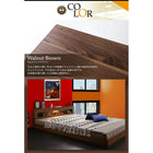 フロアベッド ダブル フランスベッド マルチラススーパースプリングマットレス付 LEDライト コンセント付き