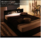 収納ベッド シングル LEDライト コンセント付き 国産カバーポケットコイル マットレス付き