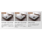 ローベッド セミダブル プレミアムボンネルコイルマットレス付き ワイドステージ フレーム幅160