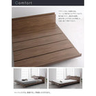 ローベッド キング K×1 フレーム幅180 プレミアムボンネルコイルマットレス付き フルレイアウト