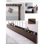 ローベッド ダブル 国産カバーポケットコイルマットレス付き ナローステージ フレーム幅160