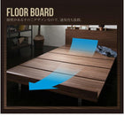 ローベッド クイーン Q×1 フレーム幅160 棚 コンセント付き プレミアムボンネルコイルマットレス付き フルレイアウト