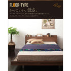 ローベッド クイーン SS×2 フレーム幅160 フランスベッド マルチラススーパースプリングマットレス付 棚 コンセント付き フルレイアウト