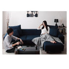 カウチソファ 3人掛け ロースタイル コーナー