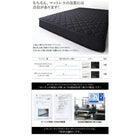 デザインベッド ワイドK200 S×2 棚 コンセント 収納付き大型モダン スタンダードボンネルコイルマットレス付き