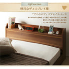 フロアベッド セミシングル ショート丈棚 コンセント付き スタンダードボンネルコイルマットレス付き ショート丈