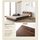 フロアベッド シングル ショート丈棚 コンセント付き スタンダードボンネルコイルマットレス付き ショート丈