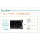 マットレス 薄型・軽量・高通気 ジュニア ボンネルコイル セミシングル レギュラー丈