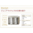 マットレス 抗菌・薄型・軽量 ジュニア 国産ポケットコイル セミシングル ショート丈