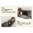 多機能ベッド セミダブル フラップ棚 照明 コンセントつき多機能ベッド 天然ラテックス入り国産ポケットコイルマットレス付き