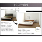 デザインベッド クイーン Q×1) モダン ベッドフレームのみ