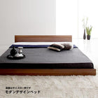 デザインベッド クイーン Q×1) モダン プレミアムポケットコイルマットレス付き