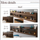 ワイドキングサイズベッド 薄型軽量ポケットコイルマットレス付き ワイドK200 2段ベッドにもなる