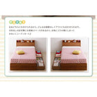 収納ベッド ショート丈 ボンネルコイルマットレスレギュラー付き セミシングル ショート丈