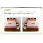 収納ベッド ショート丈 ボンネルコイルマットレスレギュラー付き シングル ショート丈