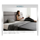 ローベッド キング K×1 リクライニング機能付き プレミアムポケットコイルマットレス付き