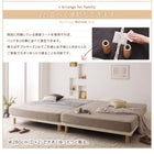 ダブルベッド マットレスベッド すのこ 脚付きマットレス ボトムベッド プレミアムボンネルコイル 脚15cm