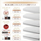 キング マットレスベッド すのこ 脚付きマットレス ボトムベッド プレミアムポケットコイル 脚15cm