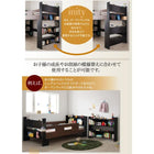 ベッドフレームのみ シングル 棚 コンセント付きシステムロフトベッド