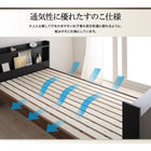 システムロフトベッド シングル 棚 コンセント付き 薄型軽量ポケットコイルマットレス付き