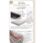 システムロフトベッド シングル 棚 コンセント付き 国産軽量ポケットコイルマットレス付き